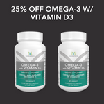 *BLACK FRIDAY* Buy Two Omega-3 with Vitamin D3, Save 25%